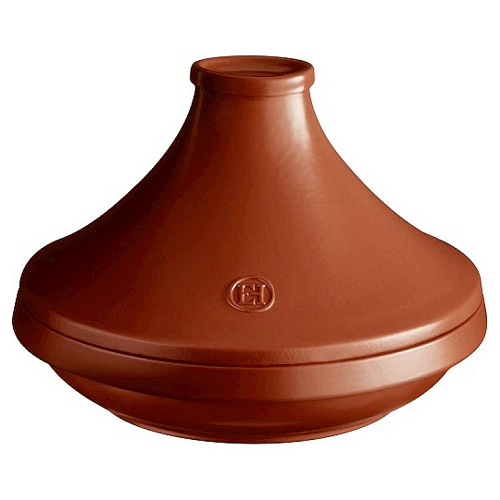 Тажин 2,0 л. d=245 мм. h=196 мм. с крышкой (индукция) коричневый керам Emile Henry /1/