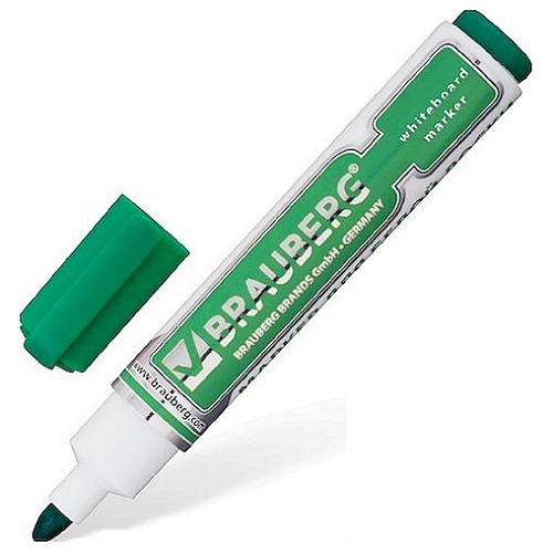 Маркер для маркерной доски Brauberg линия 5 мм. зеленый /1/