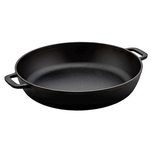 Сковорода d=40 см. h=9,8 см. чугун с 2 ручками /1/