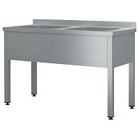 Ванна моечная CRYSPI ВМН Ш 2 (L=1200, S=700, H=850, G=300)