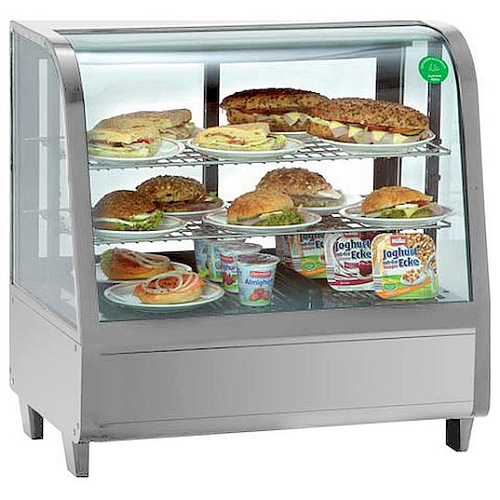 Витрина холодильная Koreco RTW100L silver