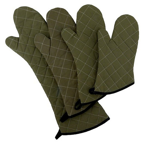 Рукавица термостойкая с 1-м выделенным пальцем 60 см. (до +220 °С) хлопок MGprof /1/