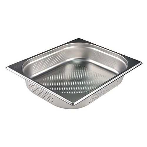 Гастроемкость 1/2 h=65 мм. 4 л. нерж. перфорированная d=6 мм. MGsteel /1/6/12/