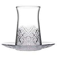 Стаканчик для чая 160 мл. d=56 мм. h=95 мм. с блюдцем Таймлесс Турция /1/6/