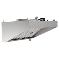 Зонт вытяжной пристенный с гидрозатвором Кобор HFR-2-80/100/К