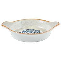 Блюдо для подачи 210*170 мм. овальное с ушками Виенто, форма Оптива Bonna/1/12/816/ ОСЕНЬ