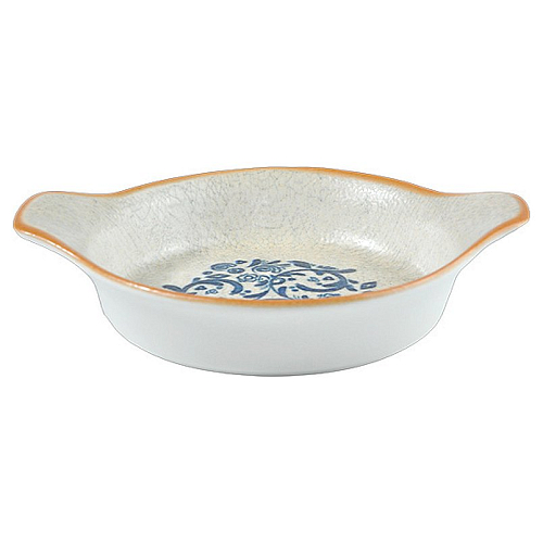 Блюдо для подачи 210*170 мм. овальное с ушками Виенто, форма Оптива Bonna/1/12/816/ ОСЕНЬ