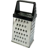 Терка 4-х гранная 15,5 см. нерж. с пластик. ручкой FM /1/5/