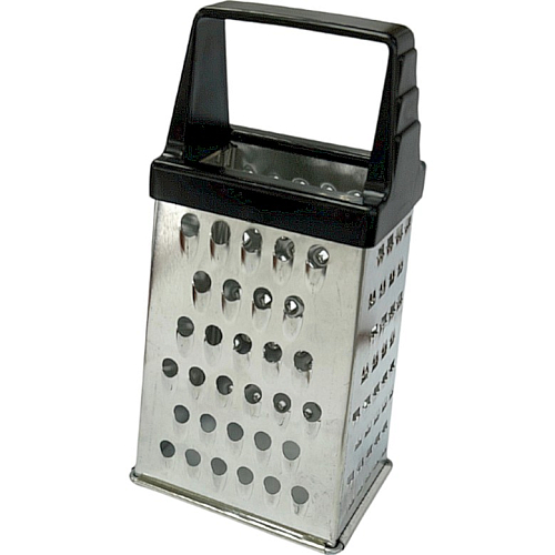 Терка 4-х гранная 15,5 см. нерж. с пластик. ручкой FM /1/5/