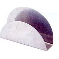 Салфетница 13*2,5*7,5 см. нерж. полукруглая /1/