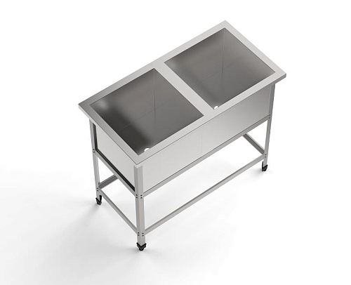 Ванна моечная GPsteel ВМ-2 980/500/850 С (ВМ-2/400) Стандарт