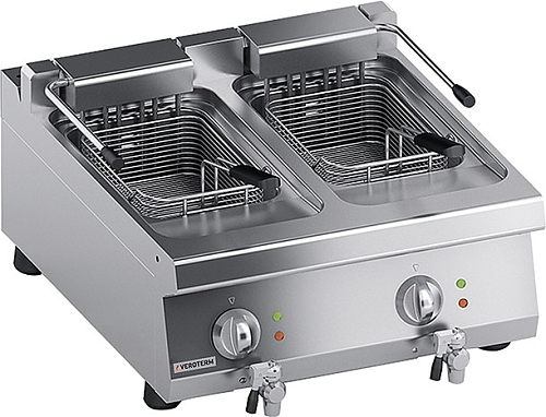 Фритюрница 700 серии VEROTERM VT7FGE07TT настольная 11+11 литров