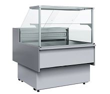 Витрина среднетемпературная Полюс Carboma GC110 SM 1,25-1, с боковинами, 0011-9006, холодильная