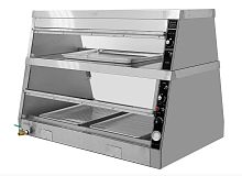 Витрина тепловая передаточная Kocateq DH 120EW ECO двухъярусная, с подсветкой