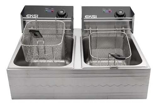 Фритюрница EKSI 6+6L Electric Fryer, электр