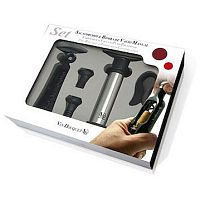 Набор для вина 5 пр.: штопор, обрезатель фольги, помпа+2 вакуумные пробки VB /1/4/