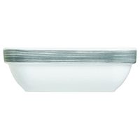 Салатник 110*110 мм. 200 мл. квадр.серый край Браш /6/