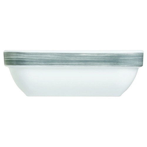 Салатник 110*110 мм. 200 мл. квадр.серый край Браш /6/