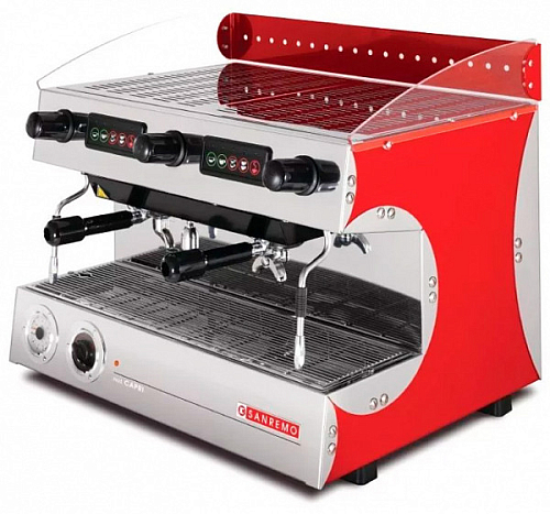 Кофемашина Sanremo Capri DLX 2 гр. 220В автомат красная
