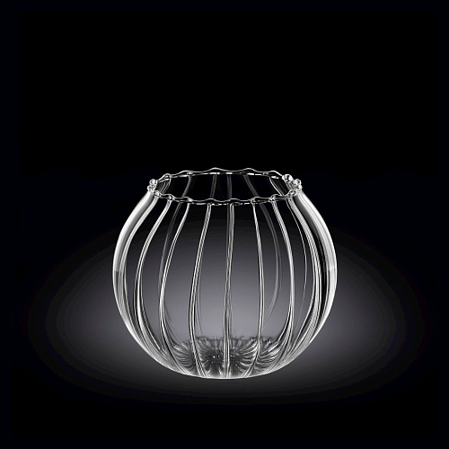 Ваза для цветов d=120 мм. h=100 мм. Термостекло Wilmax (888972) /1/36/