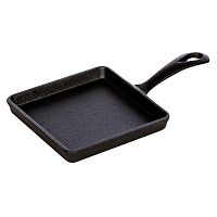 Сковорода порционная 14*14 см. h=1 см. чугунная /1/
