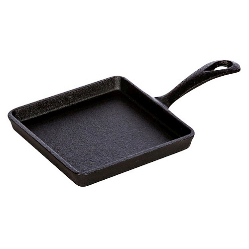 Сковорода порционная 14*14 см. h=1 см. чугунная /1/