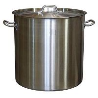 Котел 50 л. нерж. d=40 см. h=40 см. тройное дно (индукция) с крышк. MGSteel /1/