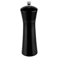 Мельница для соли h=17 см. дерево, черная APS /1/36/
