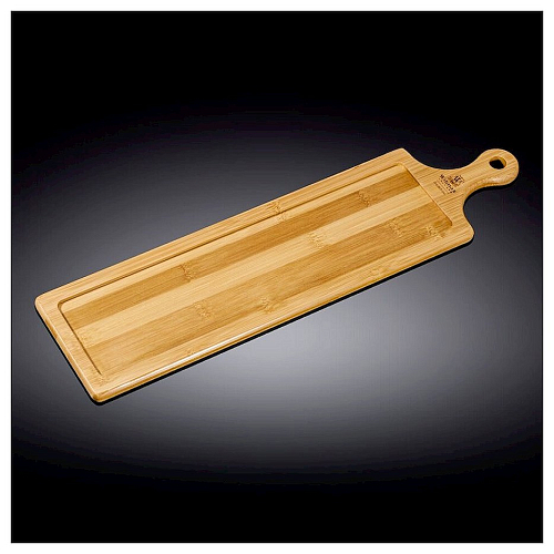 Доска для подачи прямоуг. 45,5*12 см, бамбук Wilmax /10/60/