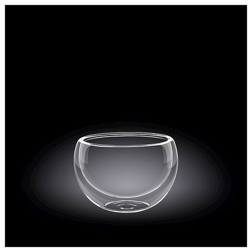 Салатник d=80 мм. 200 мл с дв. стенками Thermo Glass Wilmax /6/120/