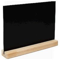 Табличка 150*105 мм. А6 меловая горизонт. тейбл тент на дерев. подставке /1/5/20/