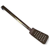 Лопатка 43 см. изогнутая раб. часть 14*7,5 см. нерж. малая, перфорир. /1/50/
