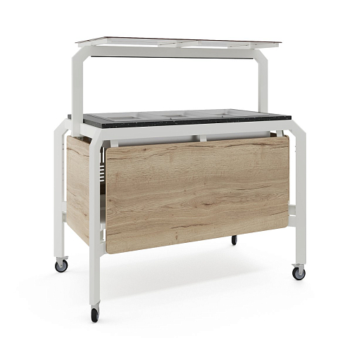 Модуль мобильный горячий КОБОР AT120 white/natural/black