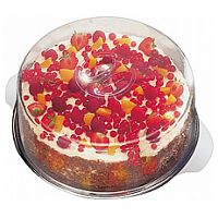 Блюдо для торта d=30 см. нерж. с крышкой h=11 см. APS /1/