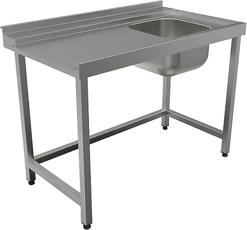 Стол для посудомоечной машины входной КОБОР СПМ/1-120/70/П