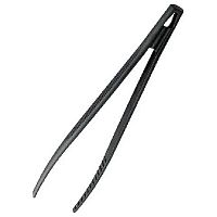 Щипцы (пинцет) 28 см. пластик. черные /1/24/144/