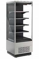 Горка холодильная Полюс Carboma FC20-07 VM 0,7-2 (версия 2.0), ночная шторка (9006-9005)