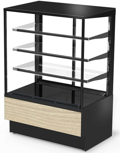 Витрина холодильная CRYSPI ВПВ (ADAGIO Cube 900 Д) (ЕL.2.G9005гл.H.B9005гл.P1.PS.RAL9005гл.0)