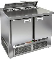 Стол охлаждаемый для салатов HICOLD SLE2- 11GN (1/6) с крышкой