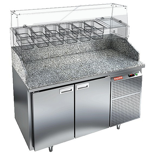 Стол охлаждаемый для пиццы HICOLD PZ3-11/GN (без витрины) камень