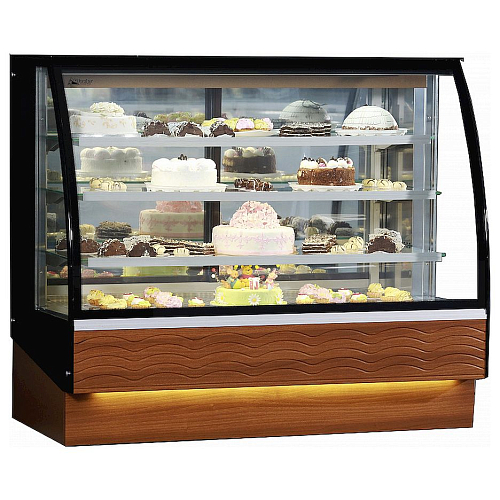 Витрина кондитерская Glacier Мария Аква 1.2 гнутое стекло