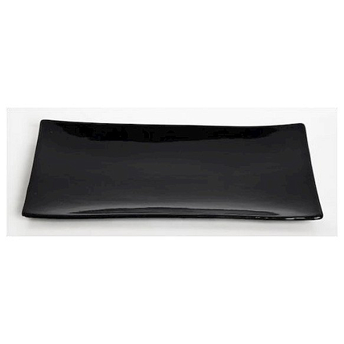 Тарелка прямоугольная 16*25.5 см. Киото Блэк/4/