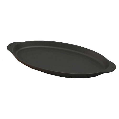 Сковорода порц. 29,5*15,5 см. чугун. овальная рыбка "ECO" LAVA