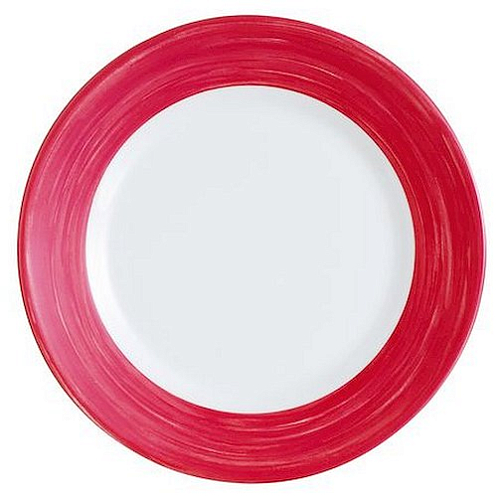 Тарелка d=254 мм. вишневый край Браш /6/