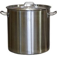 Котел 37 л. нерж. d=36 см. h=36 см. тройное дно с крышк. (индукция) /1/