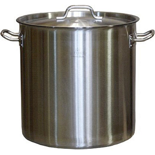 Котел 37 л. нерж. d=36 см. h=36 см. тройное дно с крышк. (индукция) /1/