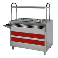 Мармит Онега 2-х блюд МЛОЭ/МВ5/ВН (паровой) (1850*720(1030)*1350)