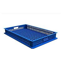 Ящик 740*465*145 мм. для хлеба прямой перфорир. зеленый /1/50/