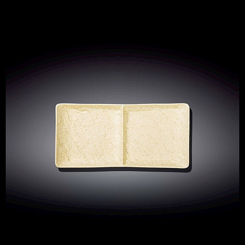 Менажница 2-х секционная 270*130 мм. Сэнд Wilmax /3/24/