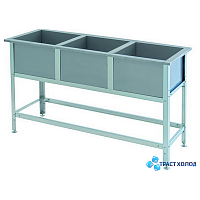 Ванна моечная трехсекционная Atesy ВСМ-С-3.530-02 (ВСМ-3/530)